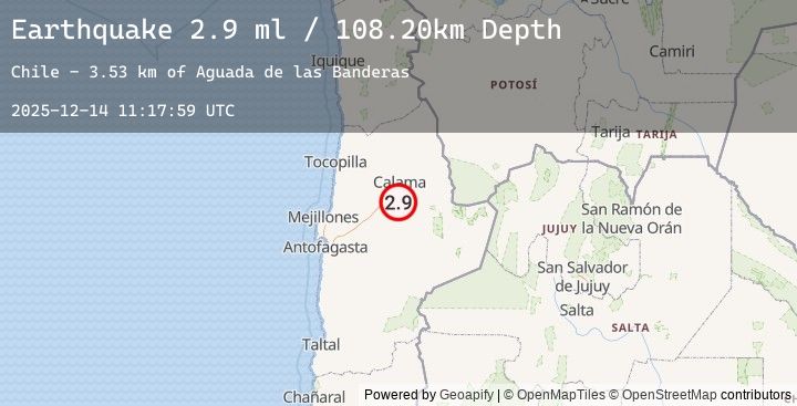 Map of ANTOFAGASTA, CHILE