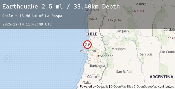 Map of OFFSHORE VALPARAISO, CHILE
