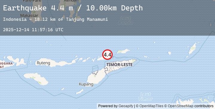 Map of EAST TIMOR REGION