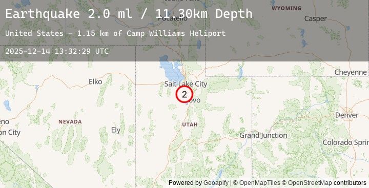 Map of WASATCH FRONT URBAN AREA, UTAH