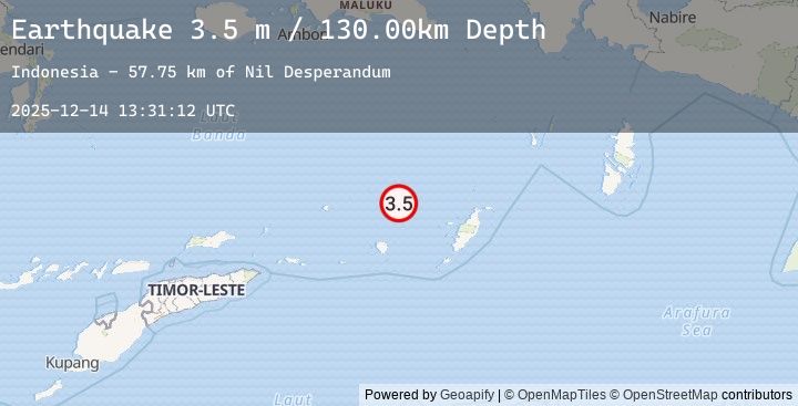 Map of KEP. TANIMBAR REGION, INDONESIA