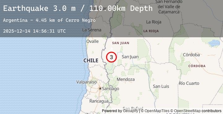 Map of SAN JUAN, ARGENTINA