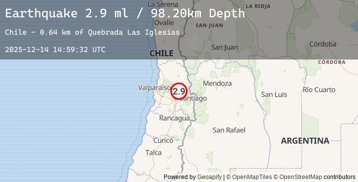 Map of REGION METROPOLITANA, CHILE