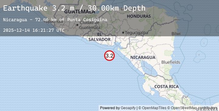 Map of OFFSHORE EL SALVADOR