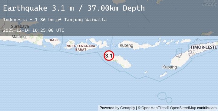 Map of SUMBA REGION, INDONESIA