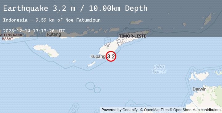 Map of TIMOR REGION, INDONESIA
