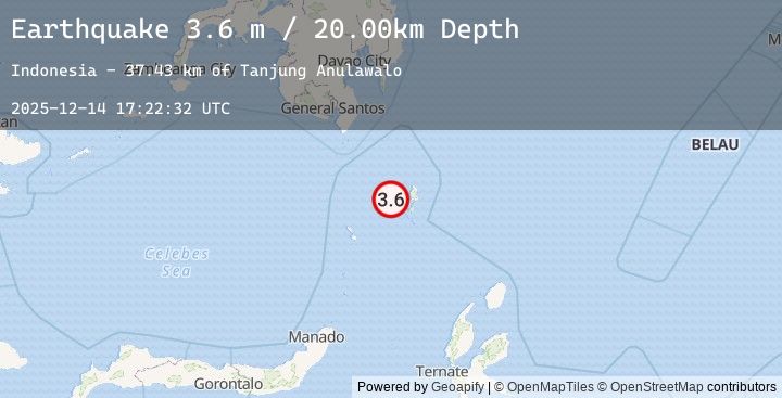 Map of KEPULAUAN TALAUD, INDONESIA