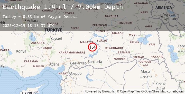 Map of EASTERN TURKEY