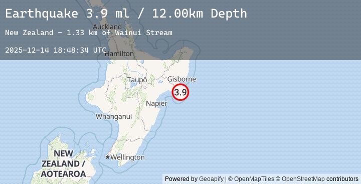 Map of OFF E. COAST OF N. ISLAND, N.Z.