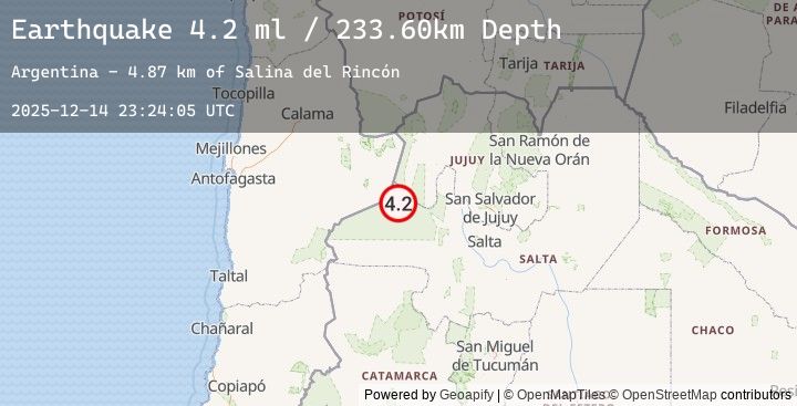 Map of SALTA, ARGENTINA