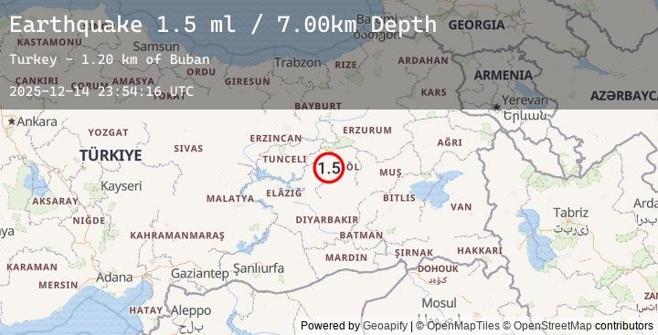 Map of EASTERN TURKEY