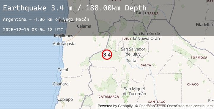 Map of SALTA, ARGENTINA