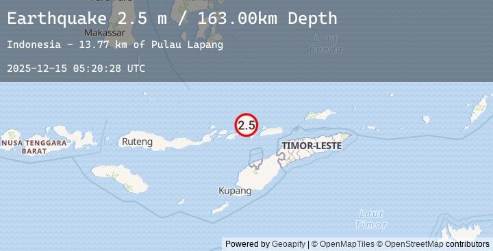 Map of FLORES REGION, INDONESIA