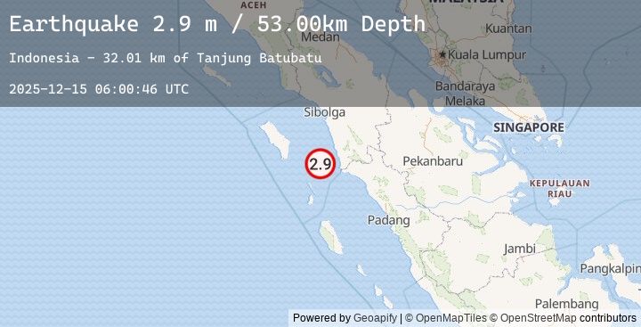 Map of NIAS REGION, INDONESIA