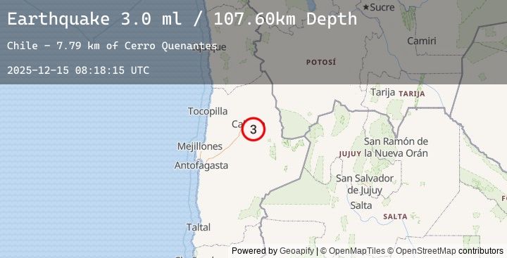 Map of ANTOFAGASTA, CHILE