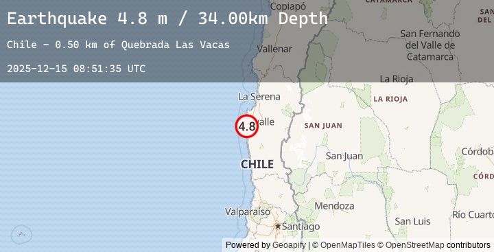 Map of COQUIMBO, CHILE
