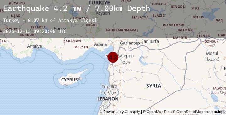 Map of TURKEY-SYRIA BORDER REGION