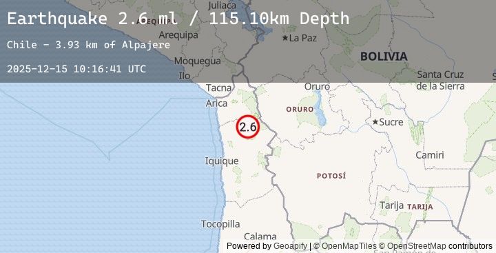 Map of TARAPACA, CHILE