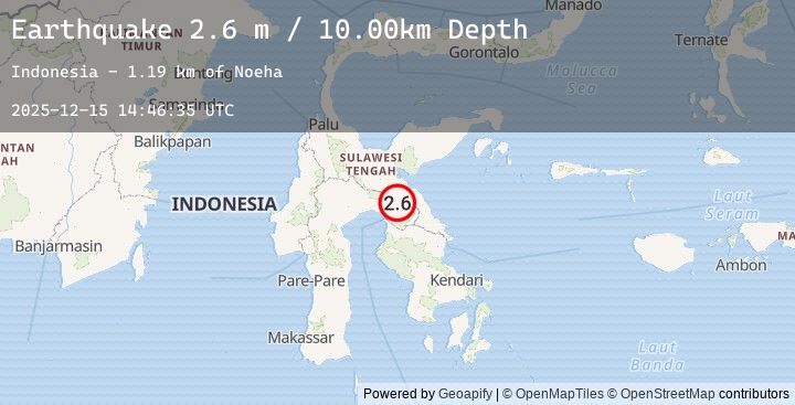 Map of SULAWESI, INDONESIA