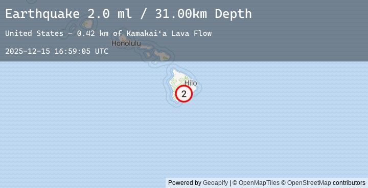 Map of ISLAND OF HAWAII, HAWAII