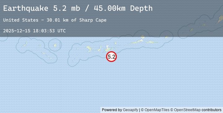 Map of ANDREANOF ISLANDS, ALEUTIAN IS.