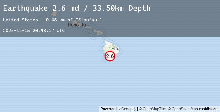 Map of ISLAND OF HAWAII, HAWAII