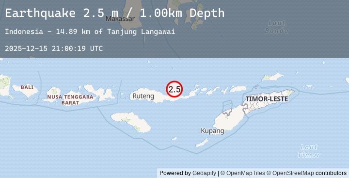 Map of FLORES REGION, INDONESIA