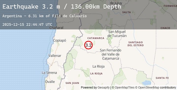 Map of CATAMARCA, ARGENTINA