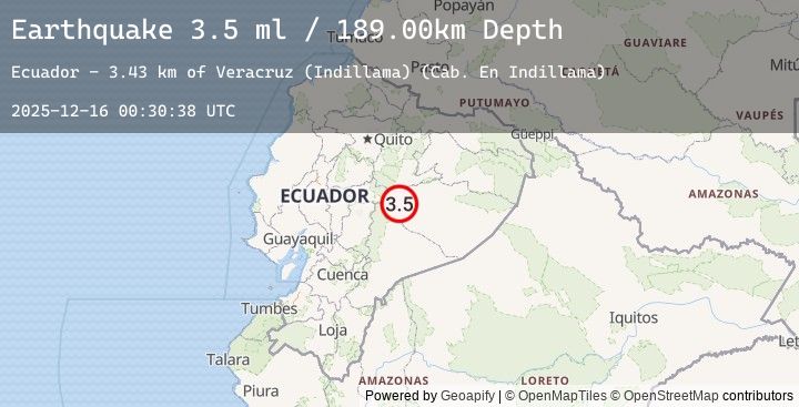 Map of ECUADOR