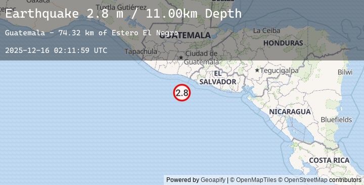 Map of OFFSHORE GUATEMALA