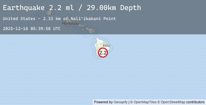Map of ISLAND OF HAWAII, HAWAII