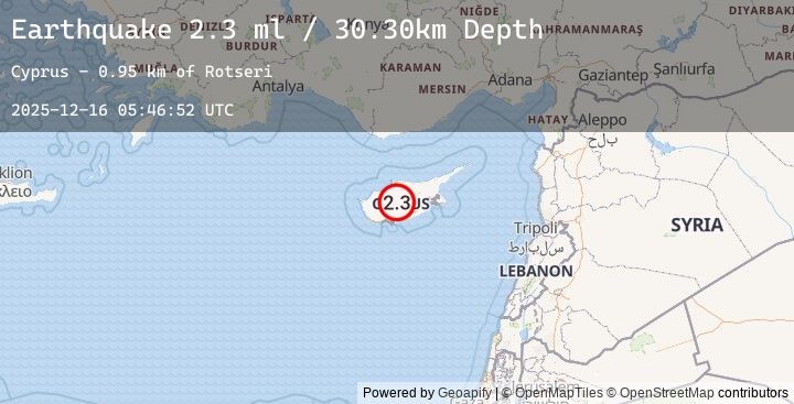 Map of CYPRUS REGION