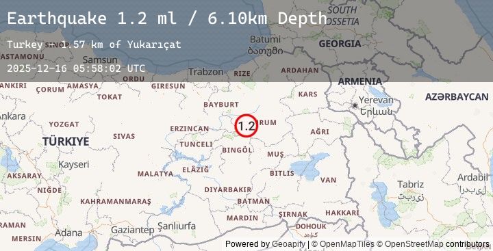 Map of EASTERN TURKEY