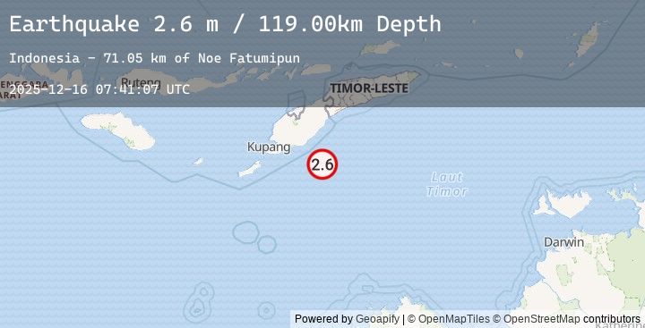 Map of TIMOR REGION, INDONESIA