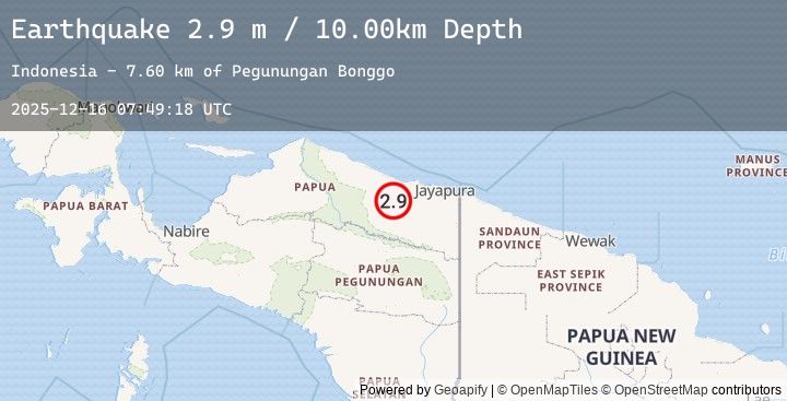 Map of NEAR N COAST OF PAPUA, INDONESIA