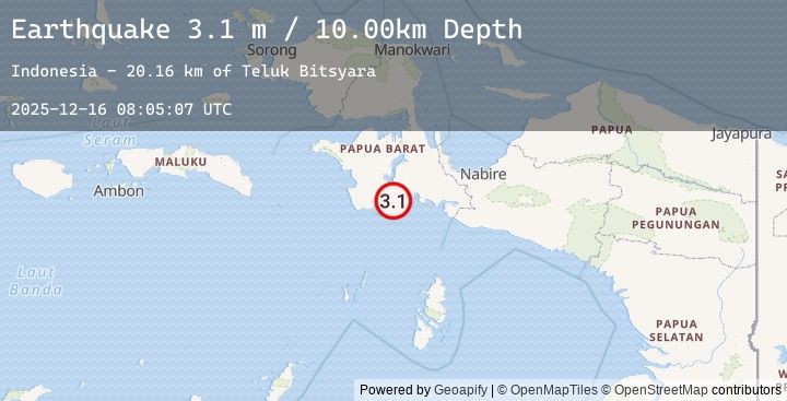 Map of PAPUA, INDONESIA