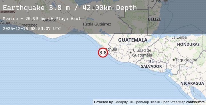 Map of OFFSHORE CHIAPAS, MEXICO