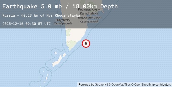 Map of NEAR EAST COAST OF KAMCHATKA