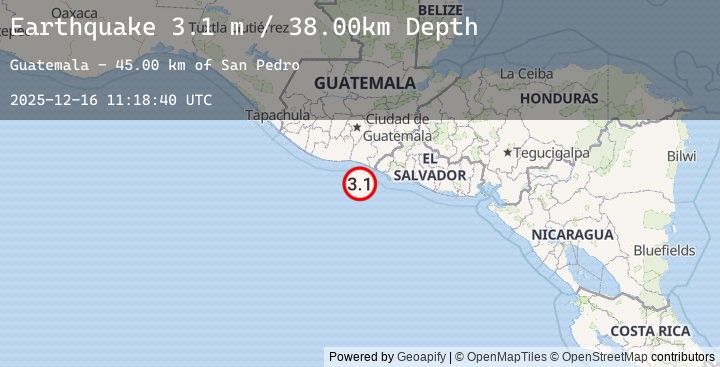 Map of OFFSHORE GUATEMALA