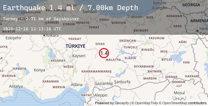 Map of CENTRAL TURKEY