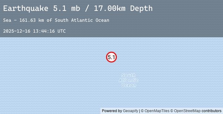 Map of SOUTHERN MID-ATLANTIC RIDGE