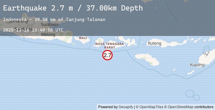 Map of SUMBAWA REGION, INDONESIA