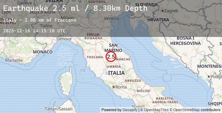 Map of CENTRAL ITALY