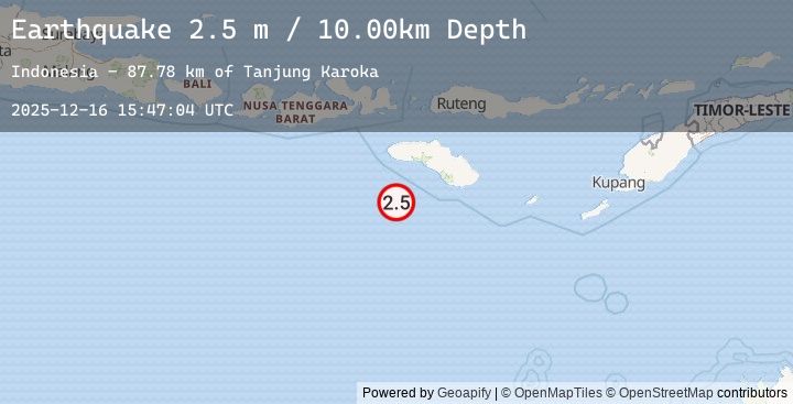 Map of SUMBA REGION, INDONESIA