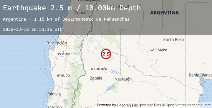 Map of NEUQUEN, ARGENTINA