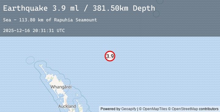 Map of NORTH OF NEW ZEALAND