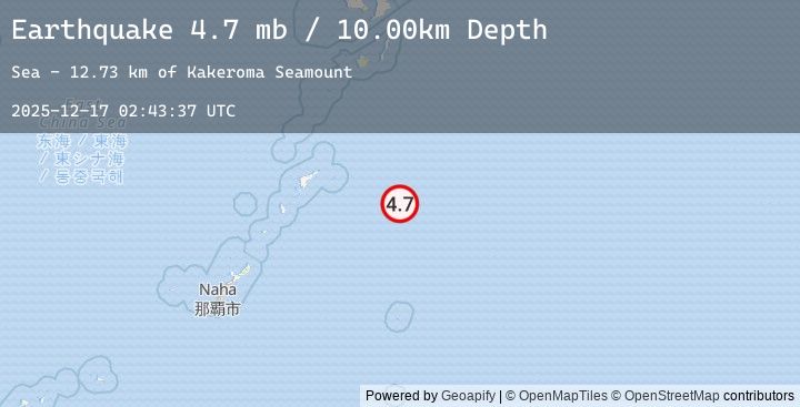 Map of SOUTHEAST OF RYUKYU ISLANDS