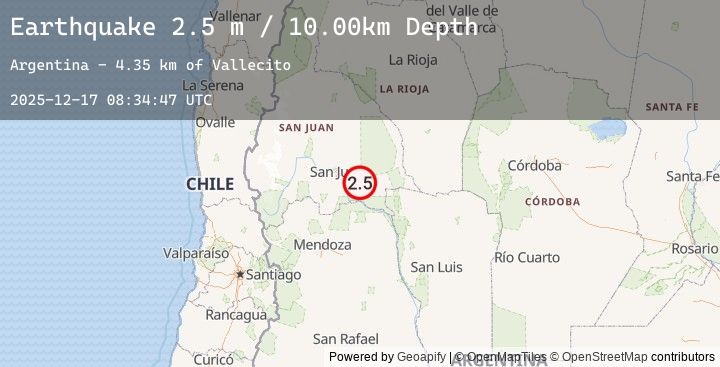 Map of SAN JUAN, ARGENTINA