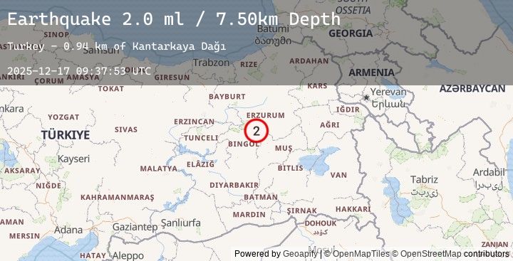 Map of EASTERN TURKEY