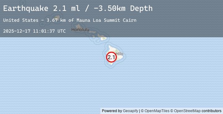 Map of ISLAND OF HAWAII, HAWAII